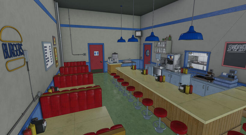 Bob&#39;s Burgers Dining Space (mid-2021)